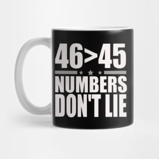 46 greater than 45 Mug